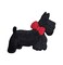 Black Scottish Terrier, Dogs, Scottie, Embroidered, Iron on Patch